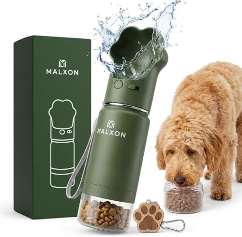 MALXON 3-in-1 Trinkflasche für Hunde, Produktansicht